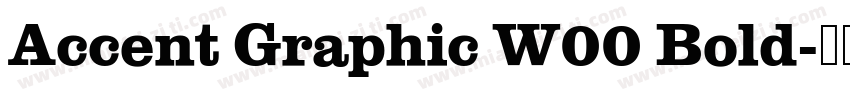 Accent Graphic W00 Bold字体转换